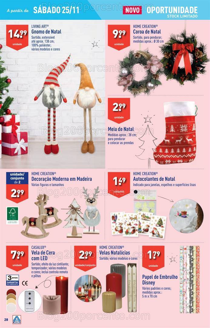 Antevisão Folheto ALDI Promoções de 22 a 28 novembro