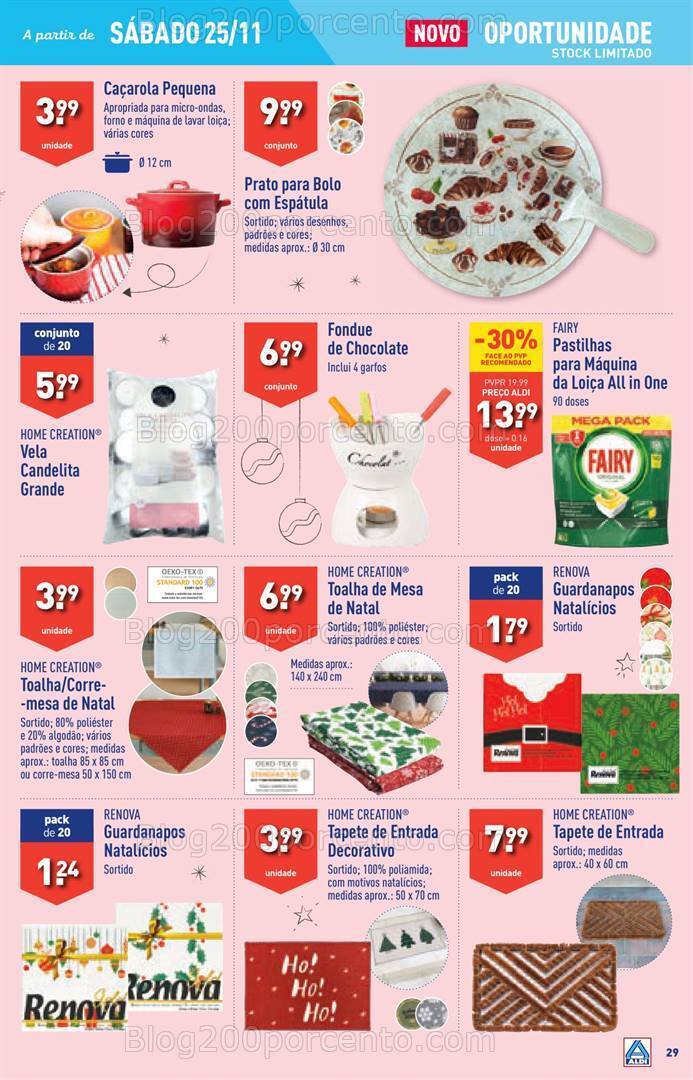 Antevisão Folheto ALDI Promoções de 22 a 28 novembro