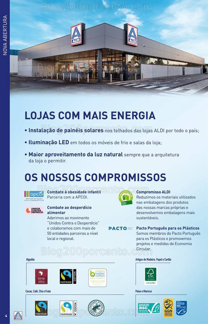 Antevisão Folheto ALDI Saldos de Abertura - Grândola Promoções de 15 a 21 novembro