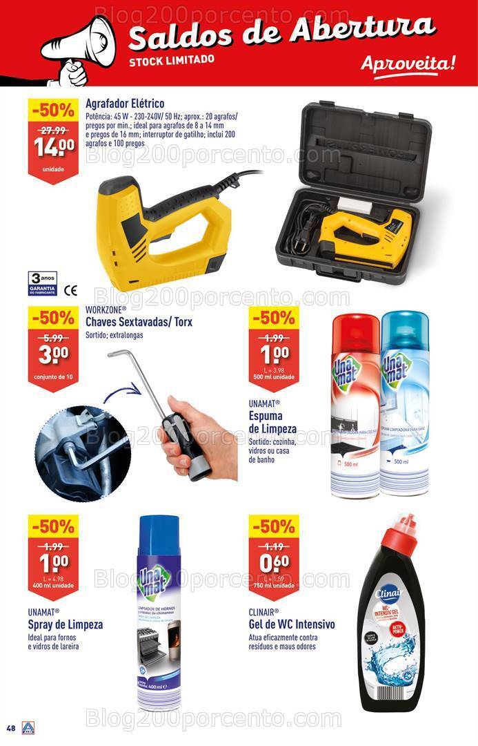 Antevisão Folheto ALDI Saldos de Abertura - Grândola Promoções de 15 a 21 novembro