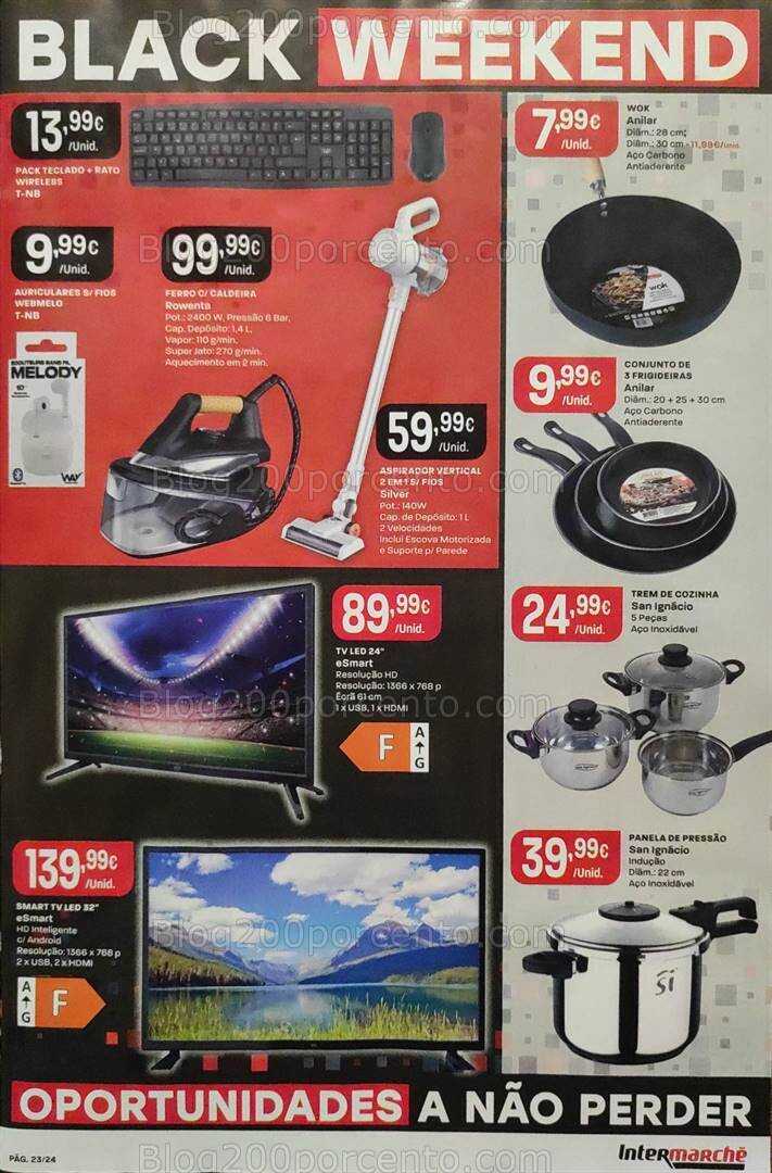 Antevisão Folheto INTERMARCHÉ Black Weekend Promoções de 23 a 29 novembro