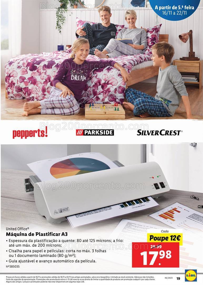 Antevisão Folheto LIDL Aberturas Promoções de 16 a 22 novembro
