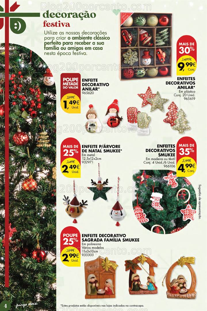 Antevisão Folheto PINGO DOCE Ofertas de Natal Promoções até 31 dezembro