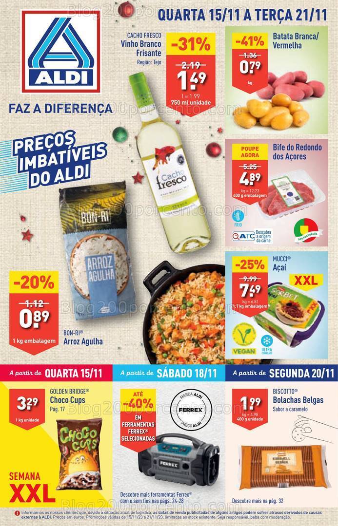 Antevisão Revista ALDI Promoções de 15 a 21 novembro