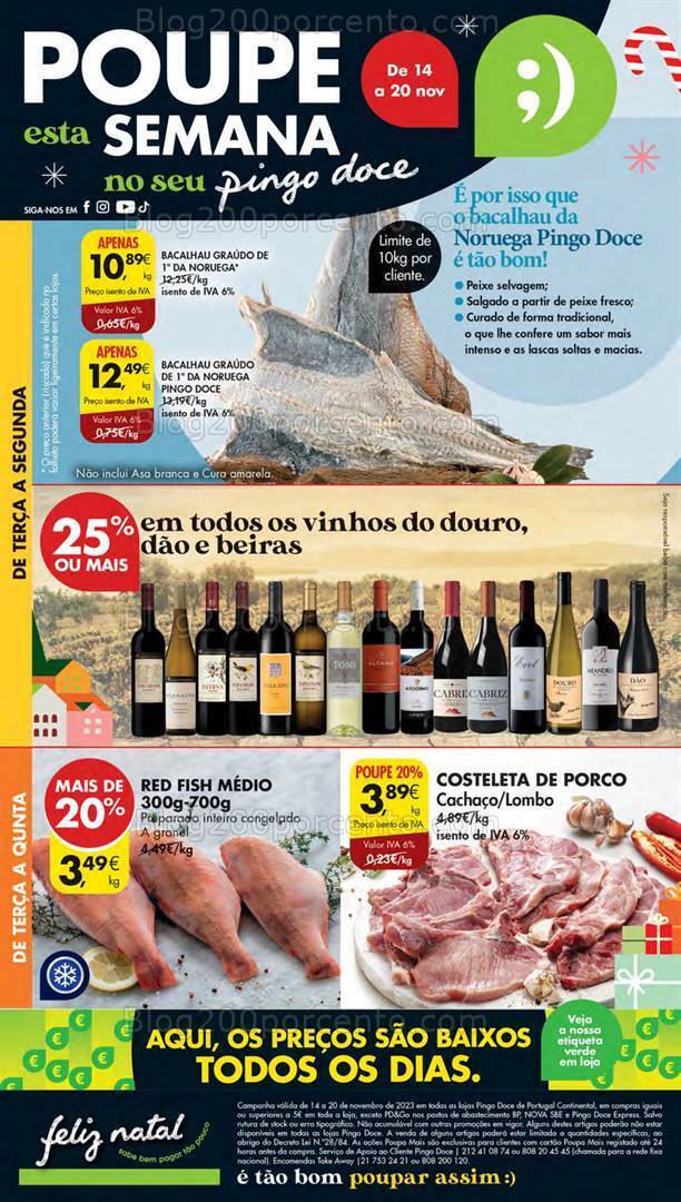 Antevisão Folheto PINGO DOCE Lojas Pequenas Promoções de 14 a 20 novembro