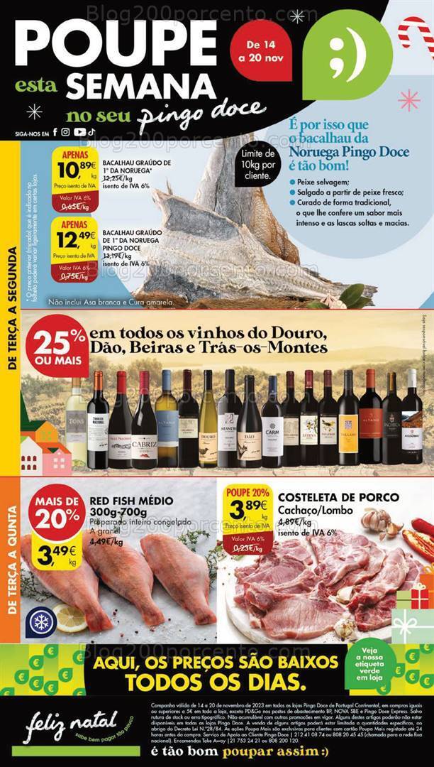 Antevisão Folheto PINGO DOCE Lojas Grandes Promoções de 14 a 20 novembro