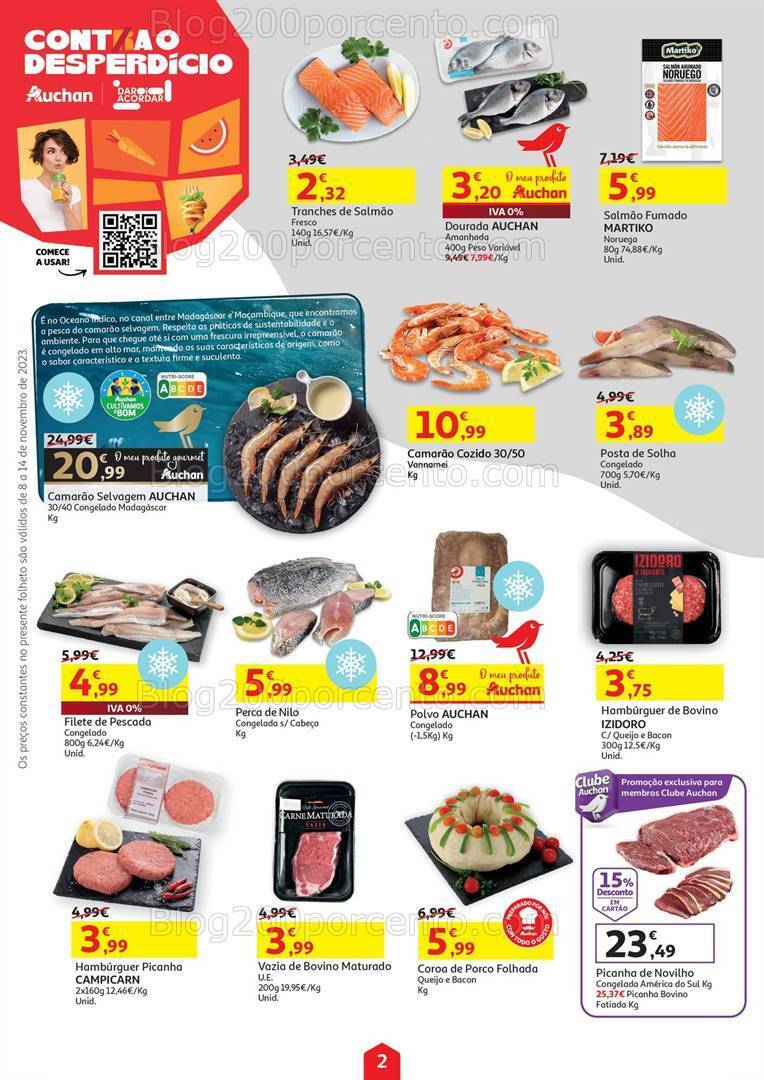 Antevisão Folheto AUCHAN Promoções de 8 a 14 novembro