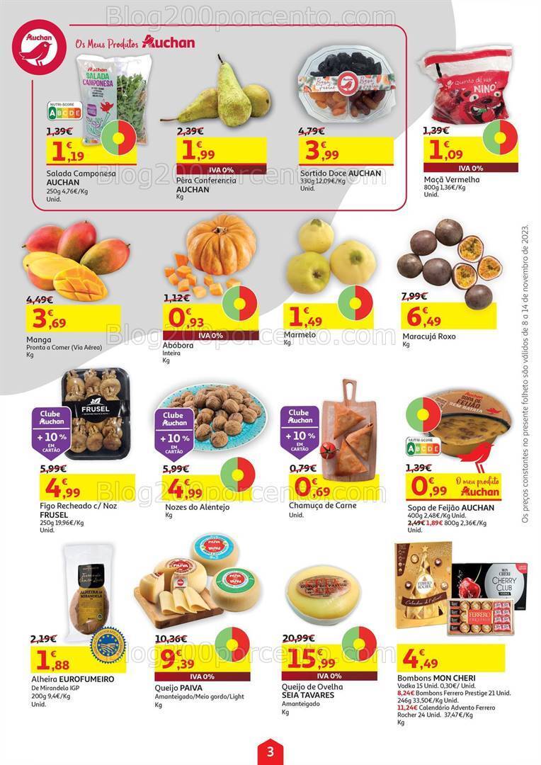 Antevisão Folheto AUCHAN Promoções de 8 a 14 novembro
