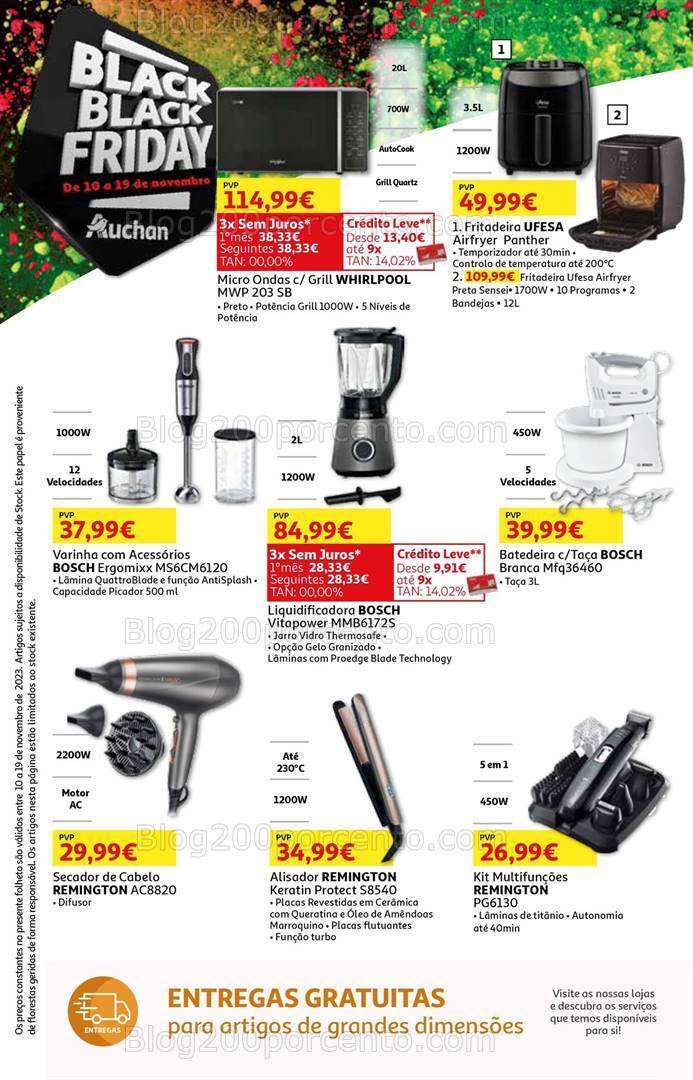Antevisão Folheto AUCHAN Black Friday Promoções de 10 a 19 novembro