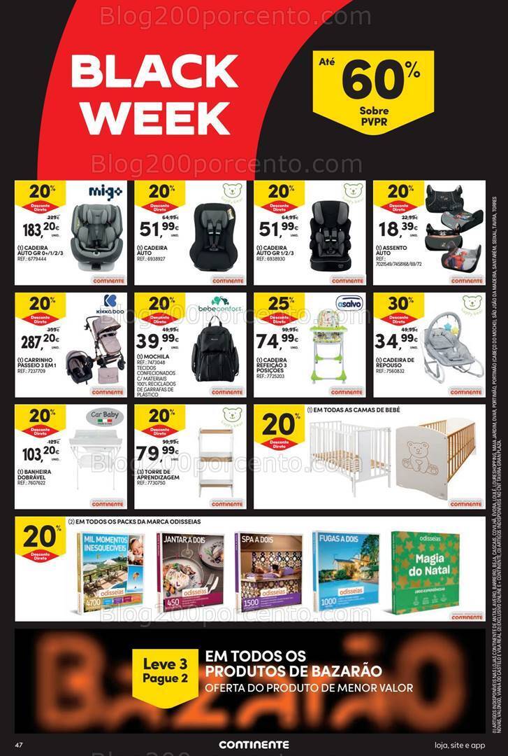 Antevisão Folheto CONTINENTE Black Week Promoções de 21 a 27 novembro