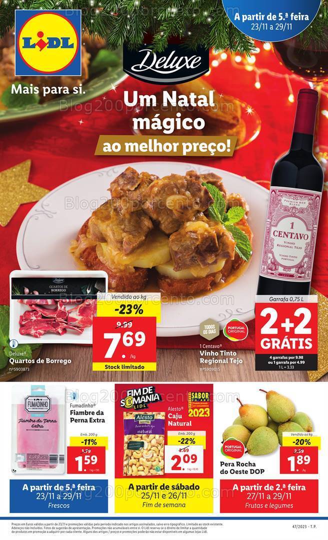Antevisão Folheto LIDL Promoções de 23 a 29 novembro