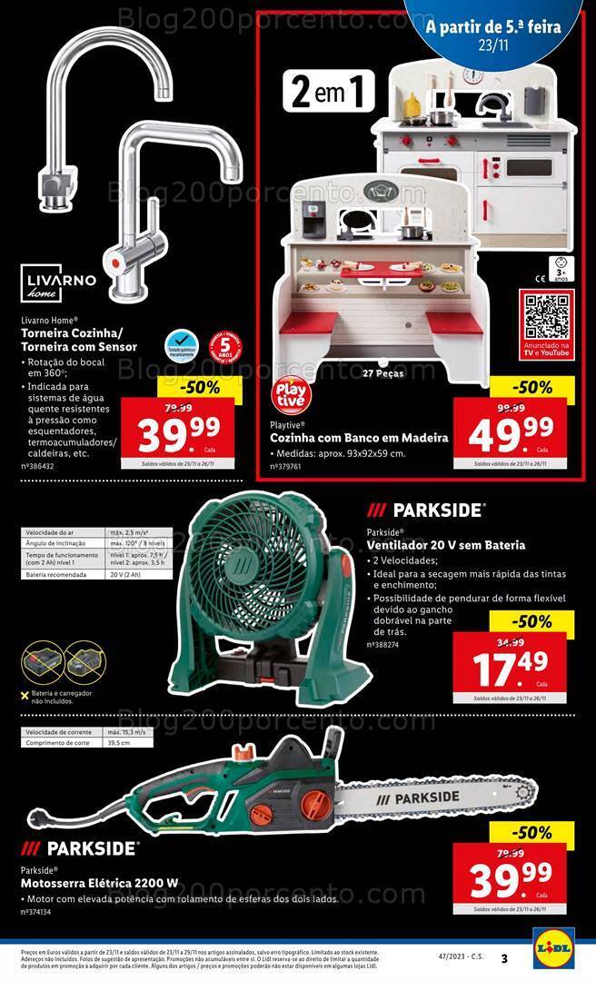 Antevisão Folheto LIDL Bazar Promoções a partir de 23 novembro