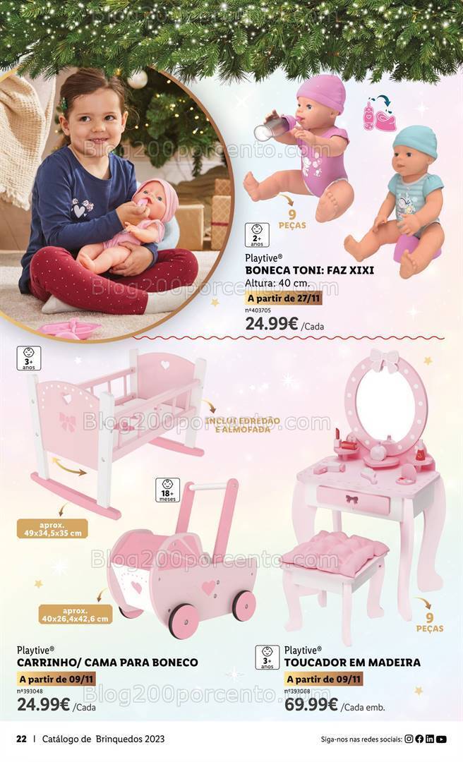 Antevisão Folheto LIDL Brinquedos de Natal Promoções de 9 novembro a 24 dezembro