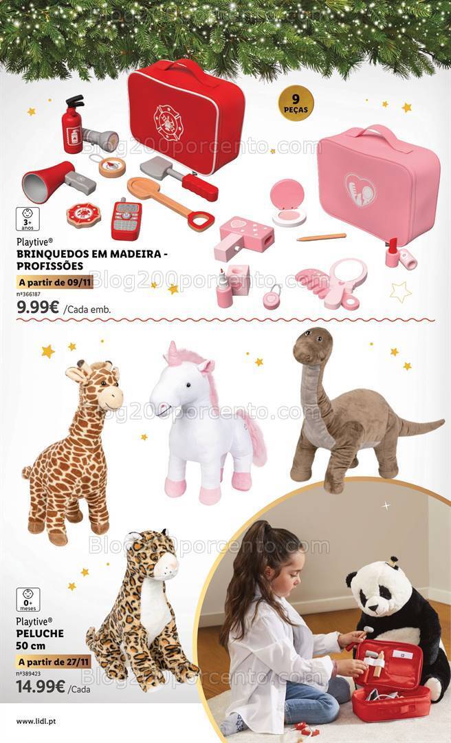 Antevisão Folheto LIDL Brinquedos de Natal Promoções de 9 novembro a 24 dezembro