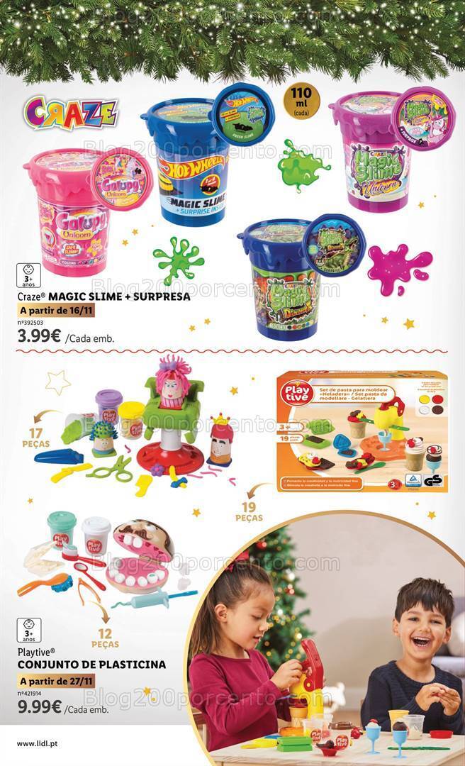Antevisão Folheto LIDL Brinquedos de Natal Promoções de 9 novembro a 24 dezembro