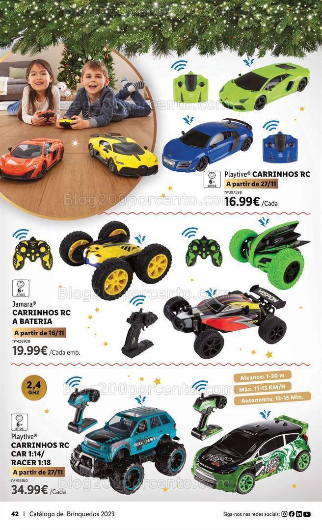Antevisão Folheto LIDL Brinquedos de Natal Promoções de 9 novembro a 24 dezembro