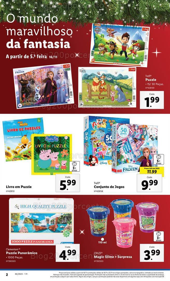 Antevisão Folheto LIDL Bazar Promoções de 16 a 22 novembro