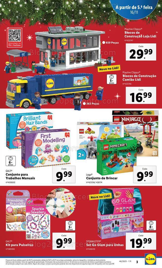 Antevisão Folheto LIDL Bazar Promoções de 16 a 22 novembro
