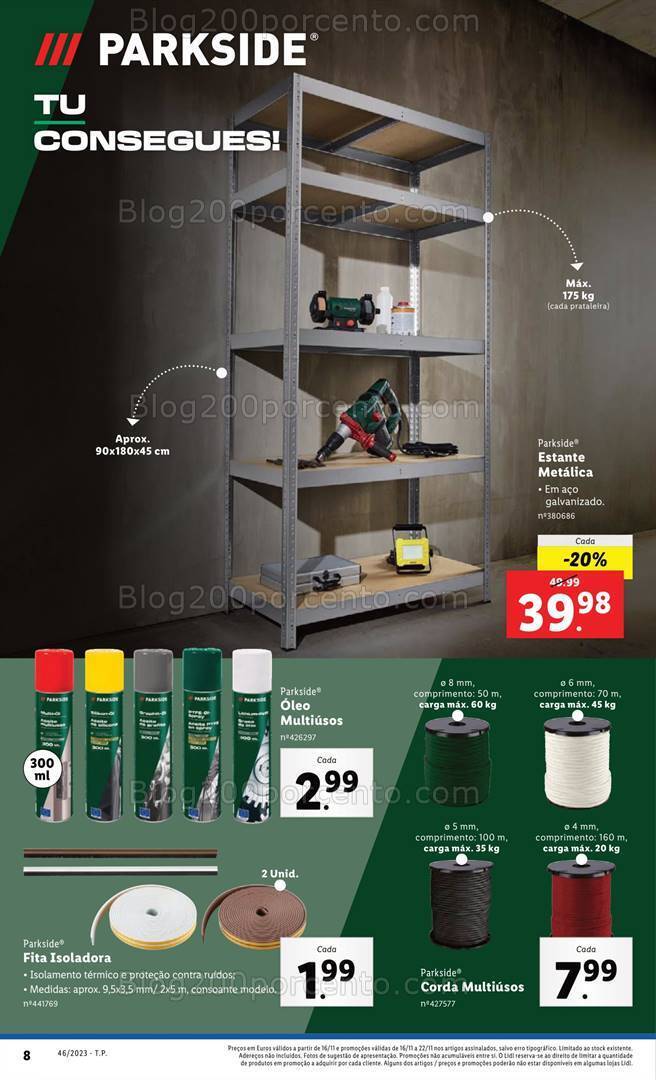 Antevisão Folheto LIDL Bazar Promoções de 16 a 22 novembro