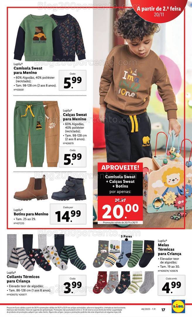 Antevisão Folheto LIDL Bazar Promoções de 16 a 22 novembro