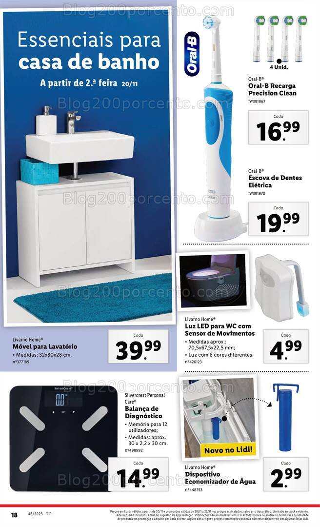 Antevisão Folheto LIDL Bazar Promoções de 16 a 22 novembro