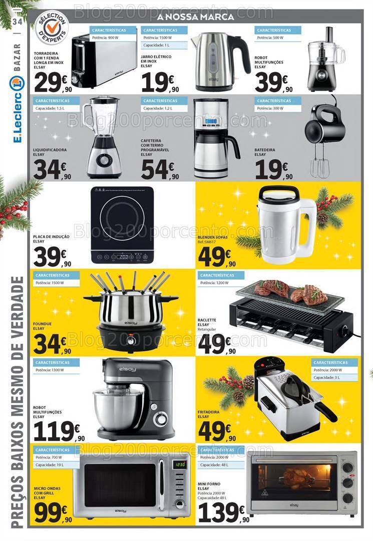 Antevisão Folheto E-LECLERC Bazar Promoções de 30 novembro a 6 dezembro