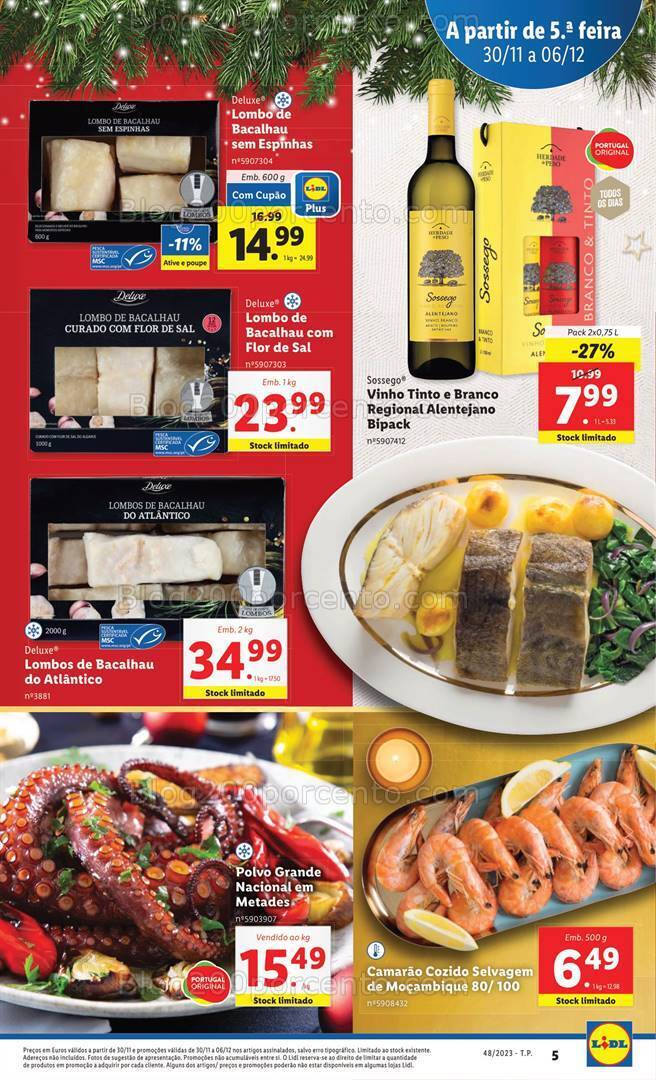 Antevisão Folheto LIDL Promoções de 30 novembro a 6 dezembro