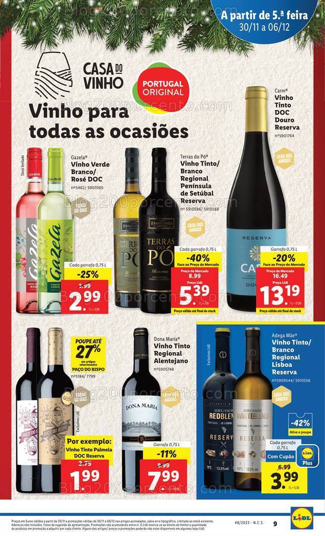 Antevisão Folheto LIDL Promoções de 30 novembro a 6 dezembro