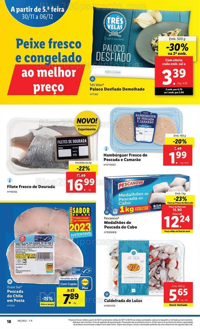 Antevisão Folheto LIDL Promoções de 30 novembro a 6 dezembro