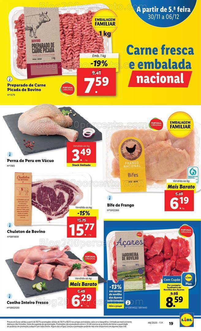 Antevisão Folheto LIDL Promoções de 30 novembro a 6 dezembro