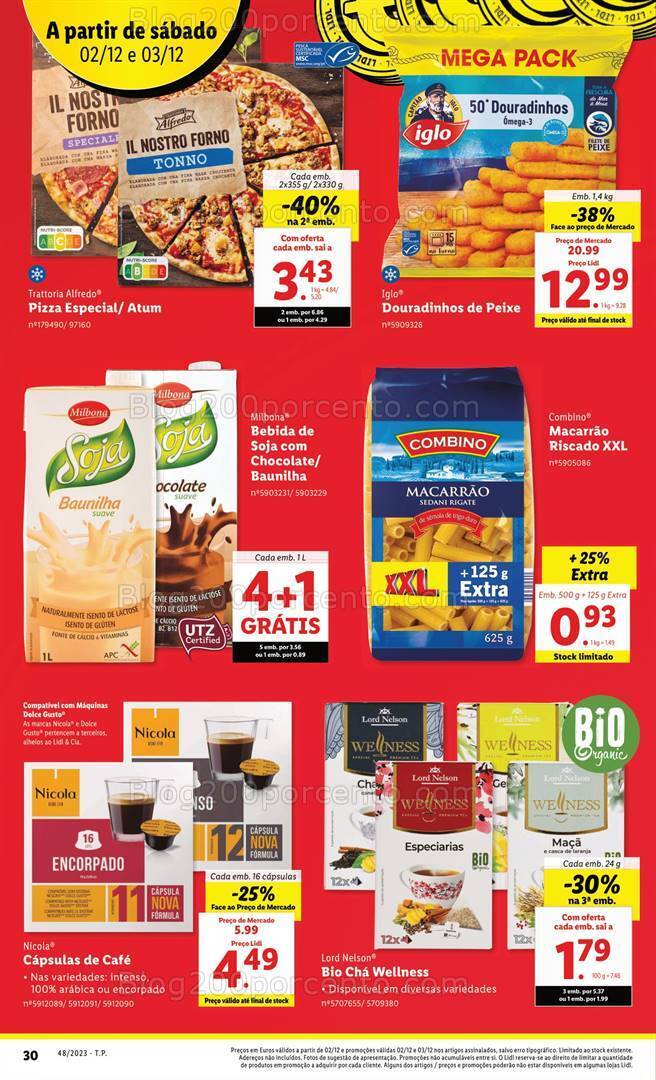 Antevisão Folheto LIDL Promoções de 30 novembro a 6 dezembro