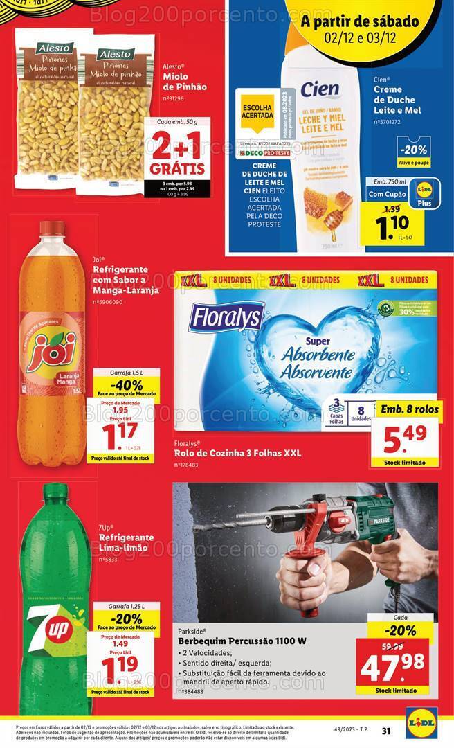 Antevisão Folheto LIDL Promoções de 30 novembro a 6 dezembro