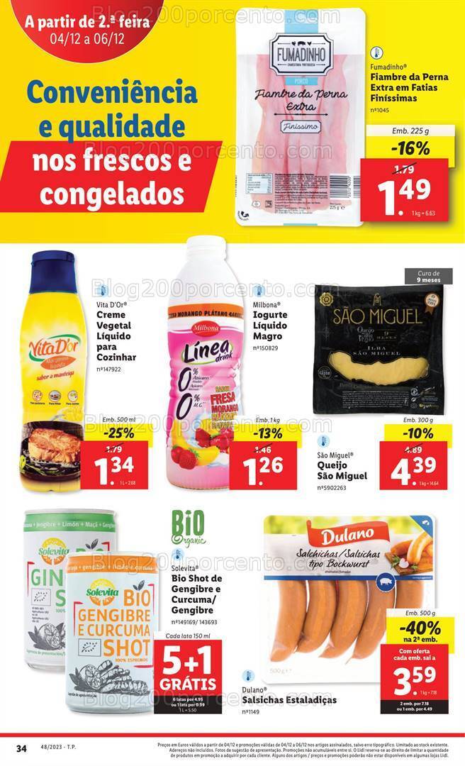 Antevisão Folheto LIDL Promoções de 30 novembro a 6 dezembro