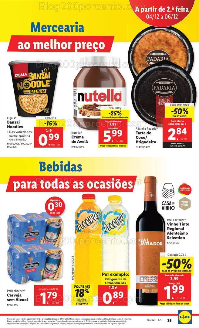 Antevisão Folheto LIDL Promoções de 30 novembro a 6 dezembro