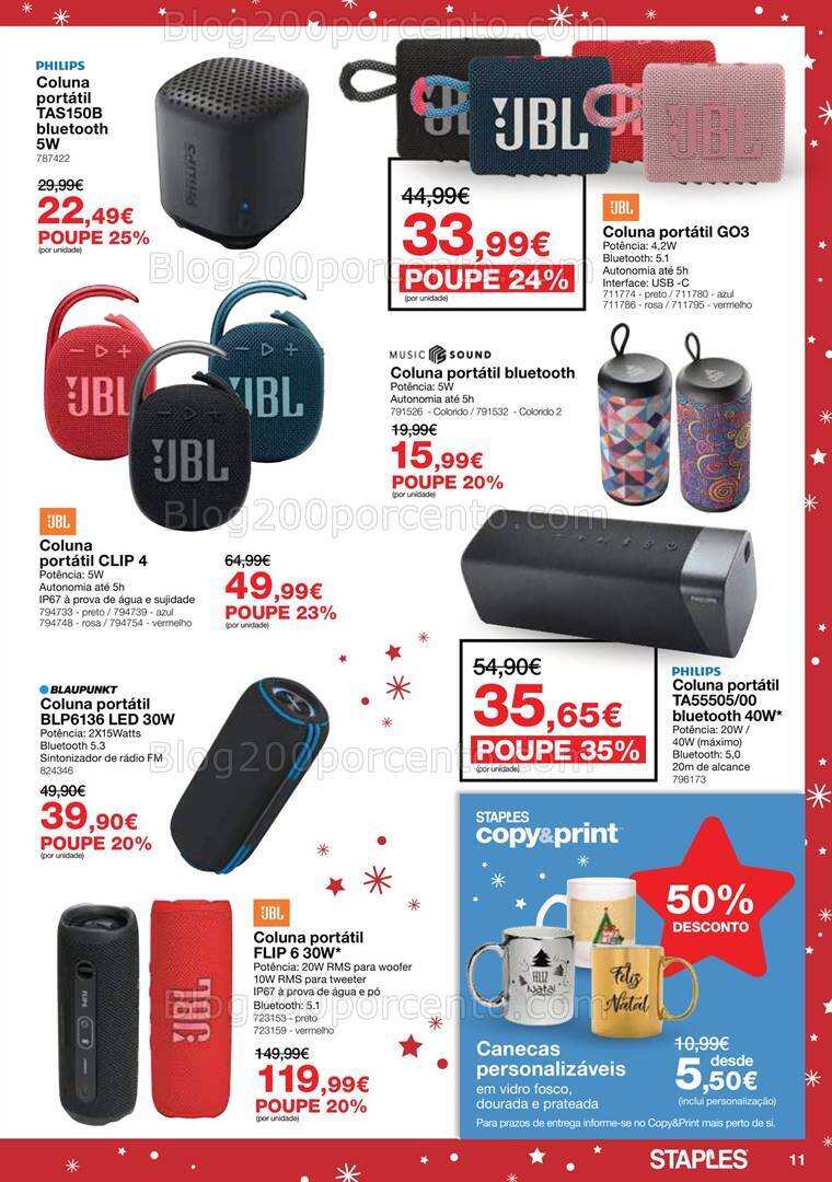 Antevisão Folheto STAPLES Natal Promoções de 29 novembro a 24 dezembro
