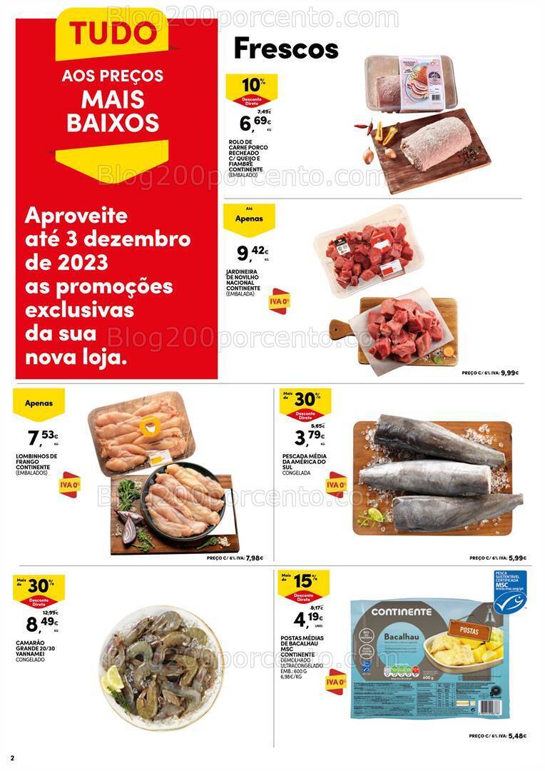 Antevisão Folheto CONTINENTE Abertura Alcácer do Sal - 30 novembro a 4 dezembro