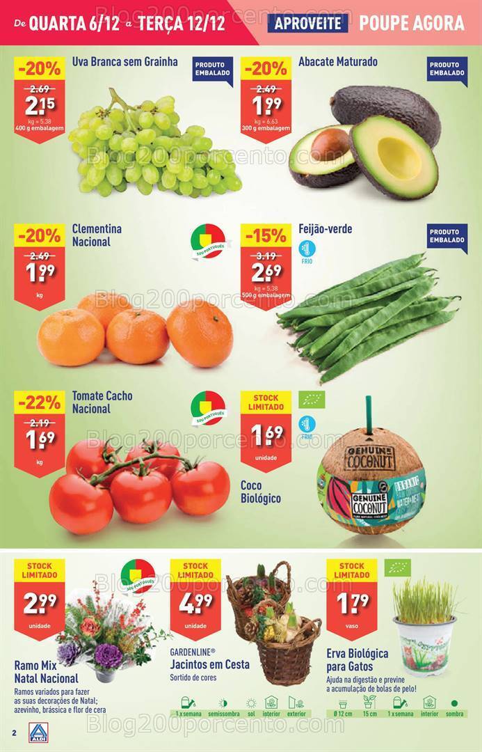 Antevisão Folheto ALDI Promoções de 6 a 12 dezembro