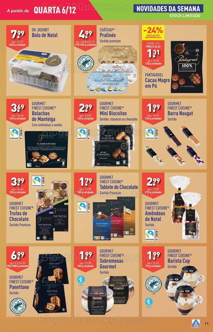 Antevisão Folheto ALDI Promoções de 6 a 12 dezembro