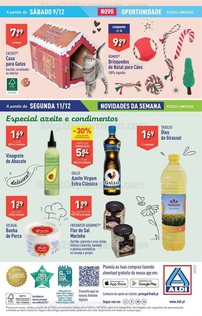 Antevisão Folheto ALDI Promoções de 6 a 12 dezembro