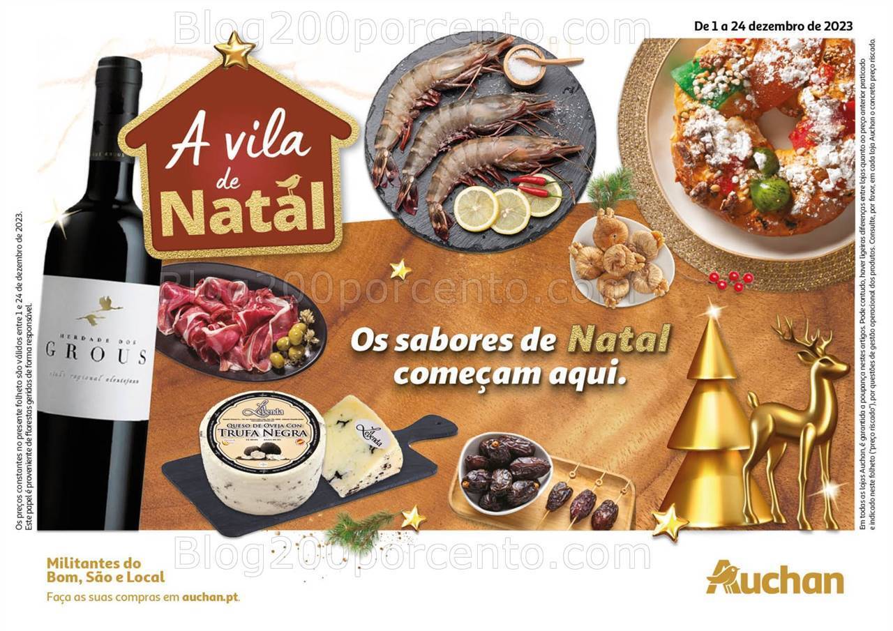 Antevisão Folheto AUCHAN Especial Natal Promoções de 1 a 24 dezembro