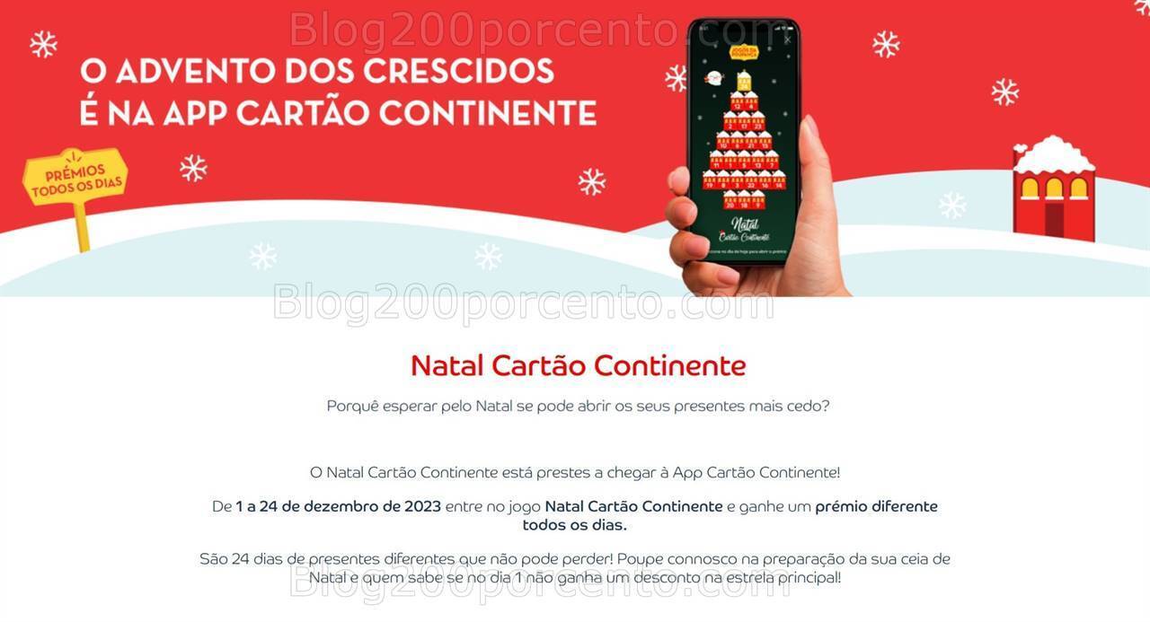 Antevisão Calendário Advento CONTINENTE Promoções de 1 a 24 dezembro