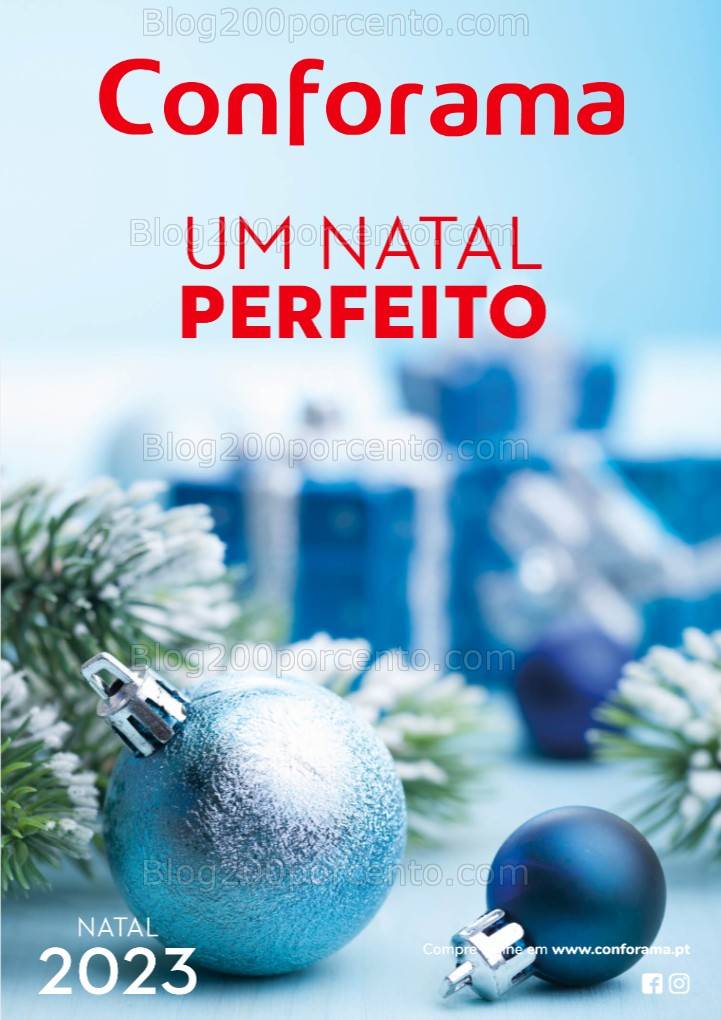 Antevisão Folheto CONFORAMA Decoração de Natal até 31 dezembro