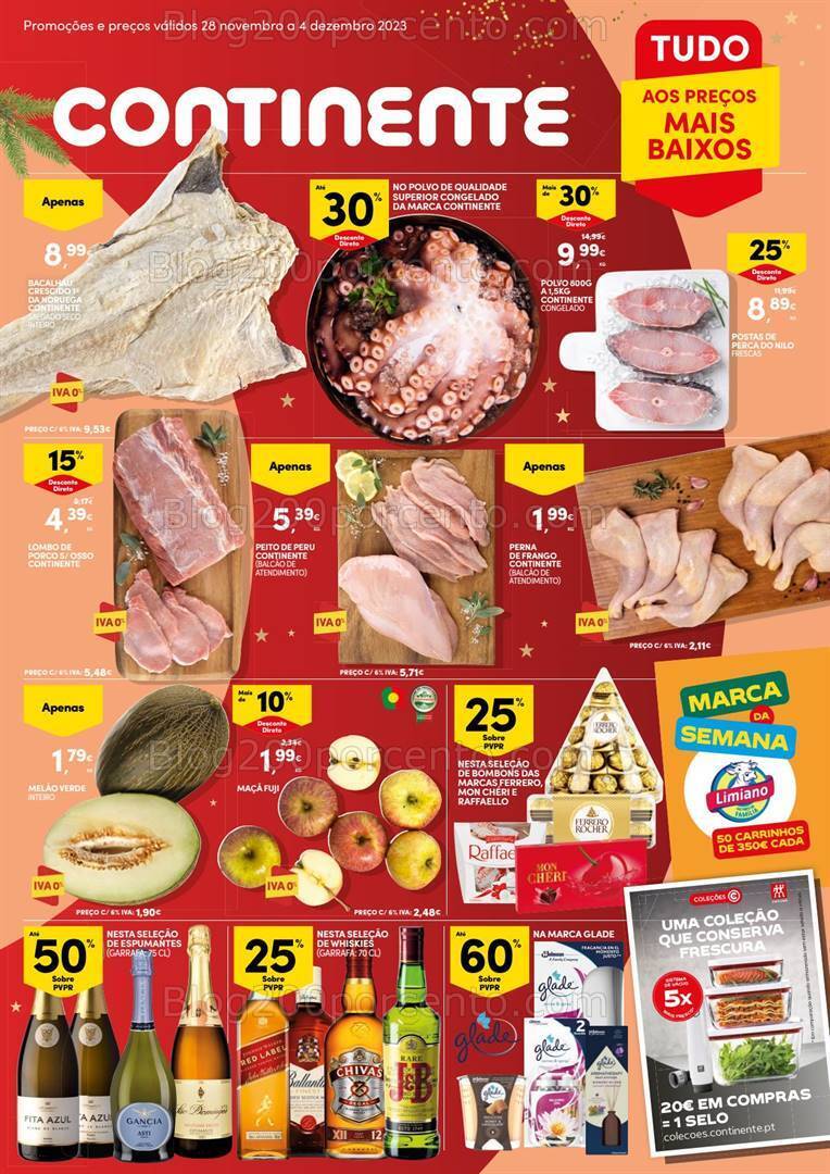 Antevisão Folheto CONTINENTE Promoções de 28 novembro a 4 dezembro