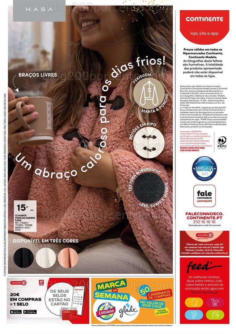 Antevisão Folheto CONTINENTE Promoções de 28 novembro a 4 dezembro
