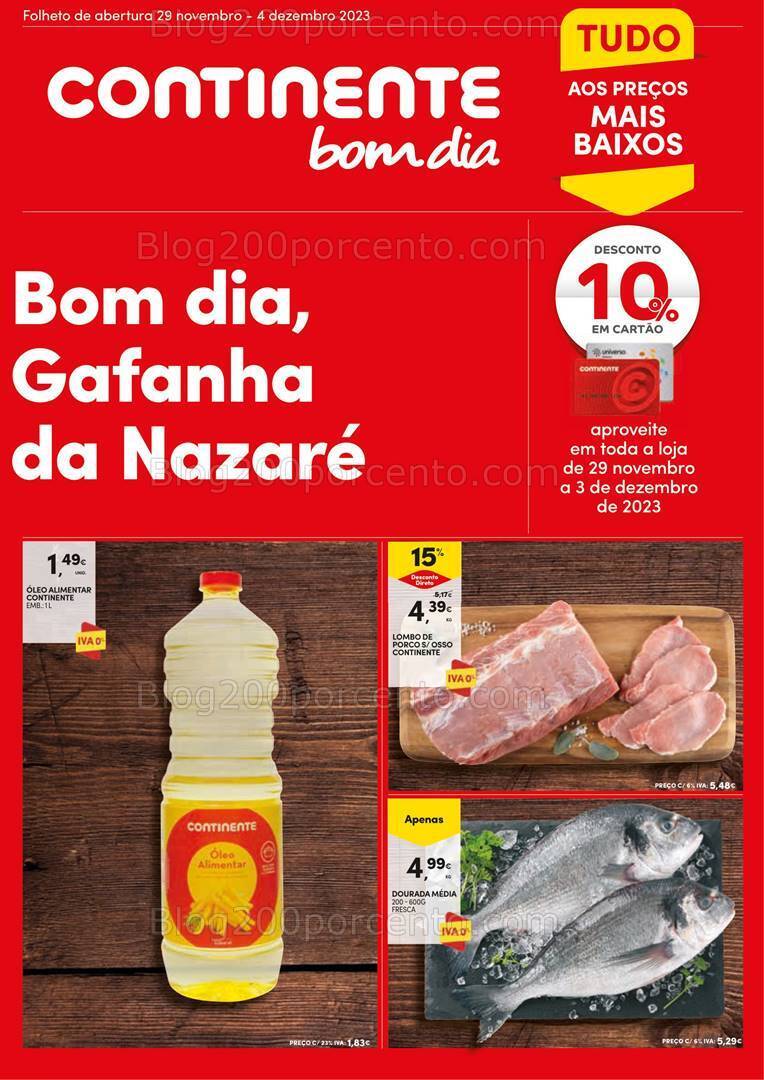 Antevisão Folheto CONTINENTE Aberturas Gafanha da Nazaré - 29 novembro a 4 dezembro