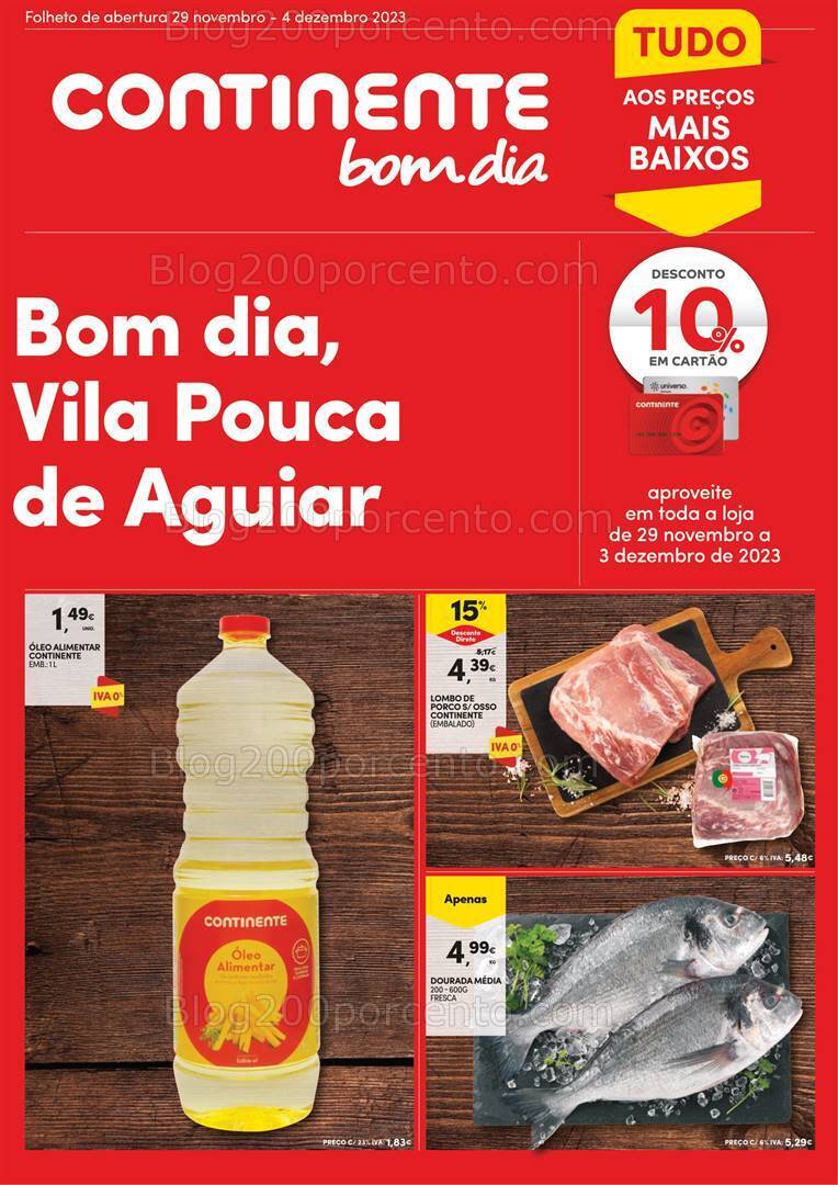 Antevisão Folheto CONTINENTE Aberturas Vila Pouca de Aguiar - 29 novembro a 4 dezembro