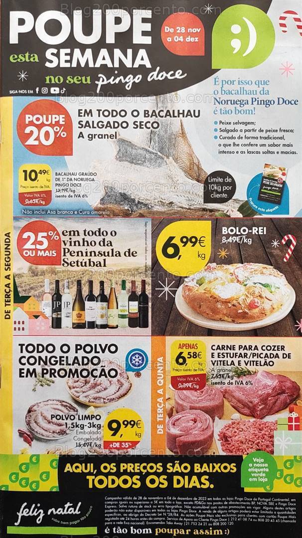Antevisão Folheto PINGO DOCE Promoções de 28 novembro a 4 dezembro