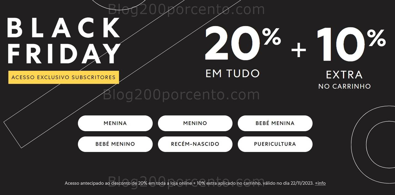 ALERTA - Black Friday ZIPPY 20% desconto + 10% extra - só 22 novembro!