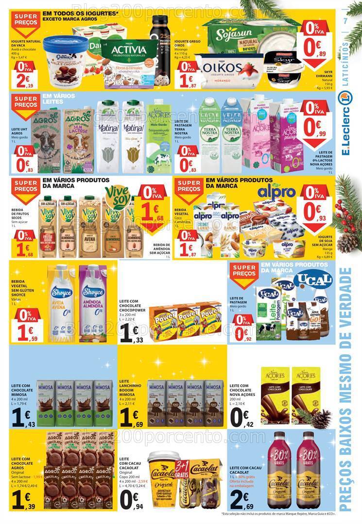 Antevisão Folheto E-LECLERC Promoções de 7 a 13 dezembro