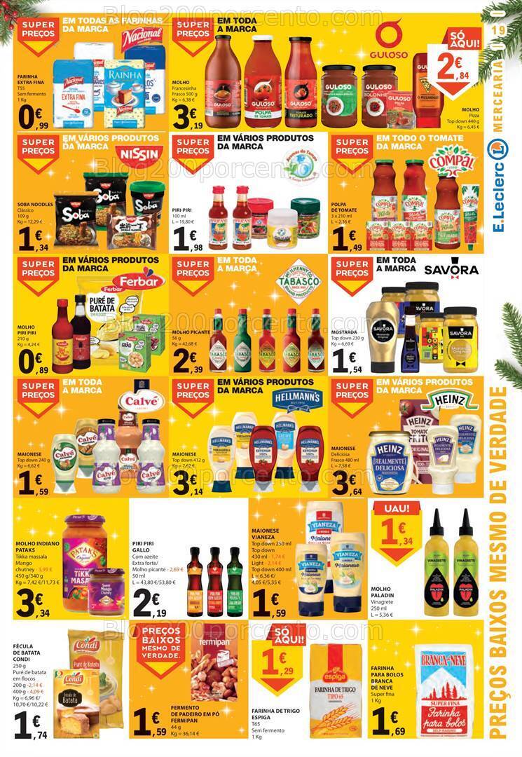 Antevisão Folheto E-LECLERC Promoções de 7 a 13 dezembro